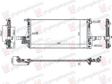HLADNJAK MOTORA 2.0... za Volvo XC40 od 2017. do 2023. god.