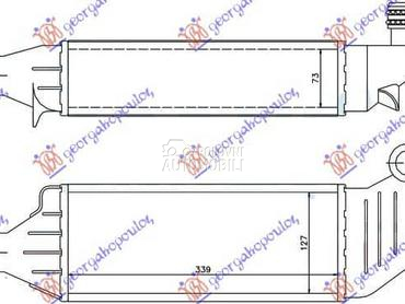 HLADNJAK INTERKULERA 1.8 TD za Ford Mondeo od 1996. do 2000. god.