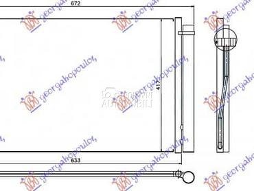 HLADNJAK KLIME BENZIN za BMW Serija 7 od 2002. do 2008. god.