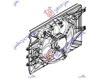 VENTILATOR KOMPLET... za Fiat 500 od 2012. do 2017. god.
