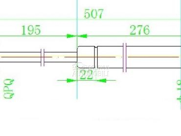 AMORTIZER GEPEK VRATA... za Mercedes Benz GLK Klasa od 2012. do 2015. god.