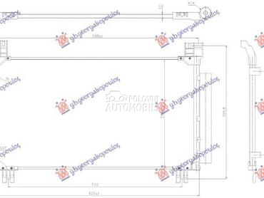 HLADNJAK KLIME za Toyota Yaris od 2017. do 2020. god.
