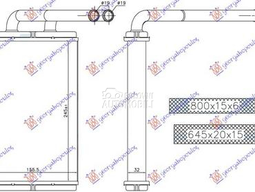 GREJAC KABINE za Opel Antara od 2006. do 2015. god.