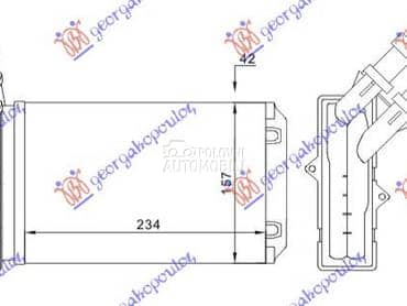GREJAC KABINE (234x157) za Peugeot Partner od 1996. do 2002. god.