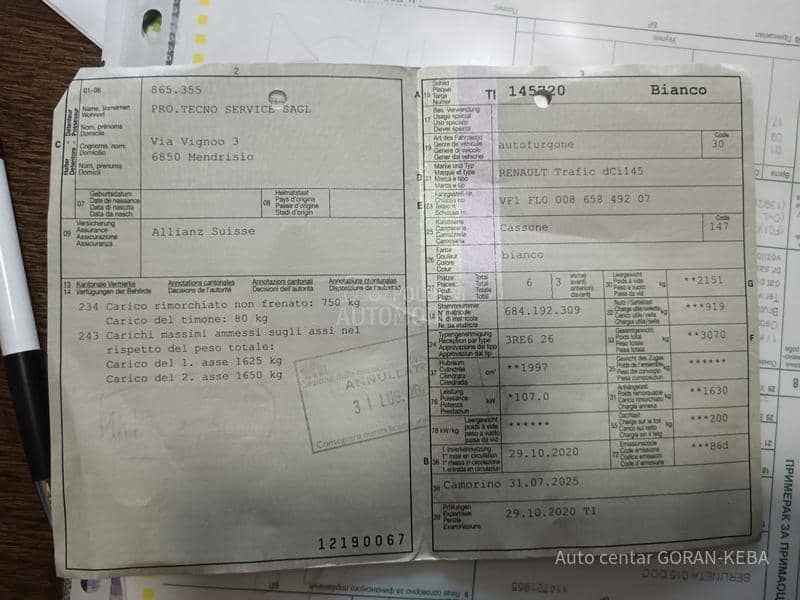 Renault Trafic 2,0 DCI