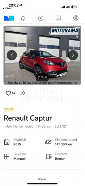Renault Captur HELLY HANSEN