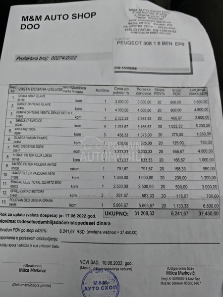 Peugeot 308 1.6 16v Premium