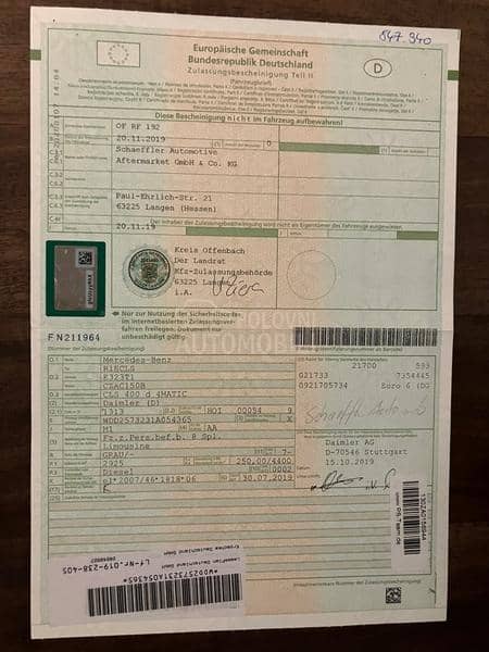 Mercedes Benz CLS 400 D Airmatic 4matic