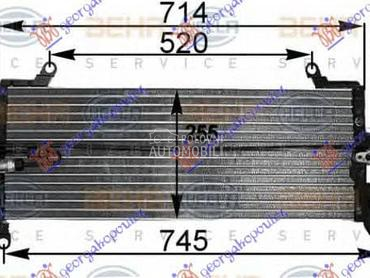 HLADNJAK KLIME 1.1i/1.2i... za Lancia Ypsilon od 1996. do 2003. god.