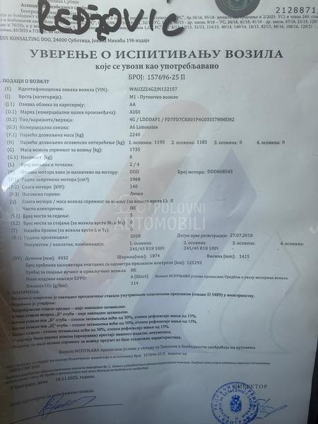 Audi A6 S LINE MATRIX