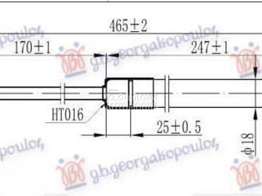 AMORTIZER GEPEK VRATA 113... za Suzuki Ostalo od 1990. do 2004. god.