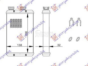 GREJAC KABINE za BMW Serija 3 od 1999. do 2002. god.