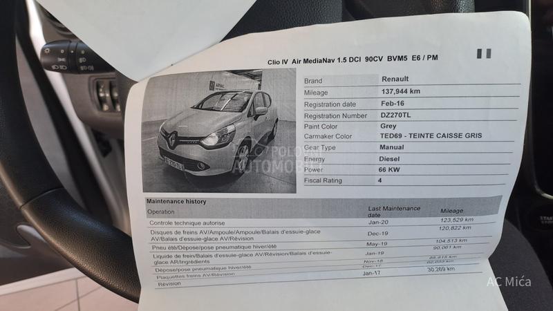 Renault Clio 1.5  BLU NAV LED USB