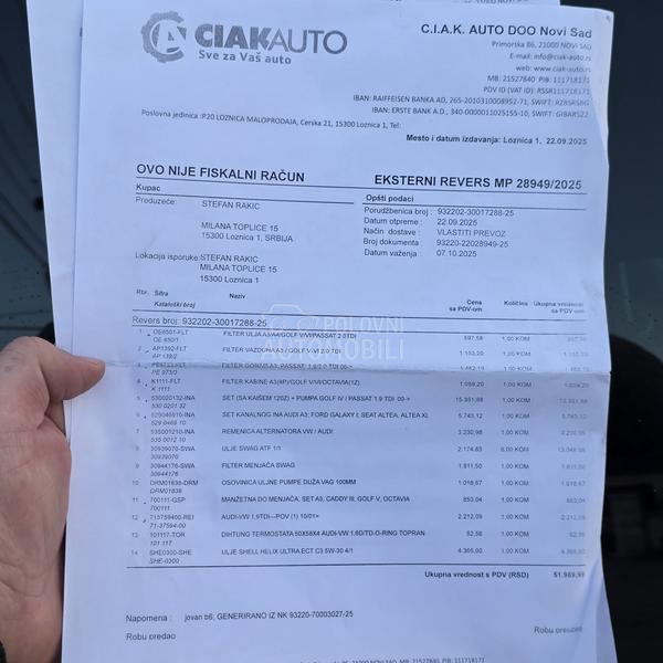 Volkswagen Passat B6 CH//FABRIKA//DSG