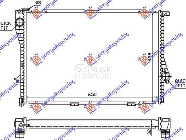 HLADNJAK MOTORA (/-) (65x43.8) za BMW Serija 5 od 1996. do 2002. god.