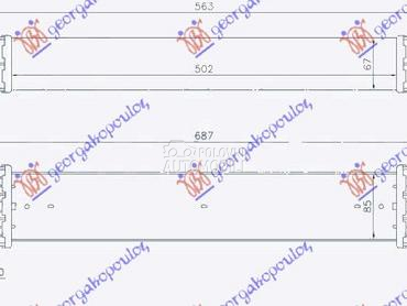 HLADNJAK INTERKULERA 1.9... za Seat Alhambra od 1995. do 2010. god.