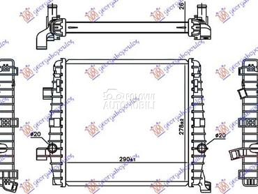 HLADNJAK MOTORA DODATNI... za Volkswagen Touareg od 2010. do 2014. god.
