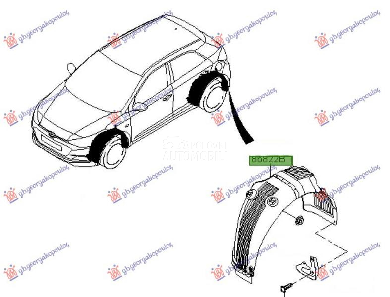 ZADNJE POTKRILO PLASTICNO...