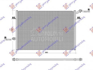 HLADNJAK MOTORA DODATNI... za Mercedes Benz C Klasa od 2014. do 2018. god.