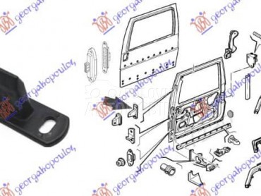 GRANICNIK KLIZNIH VRATA za Fiat Scudo od 1995. do 2004. god.