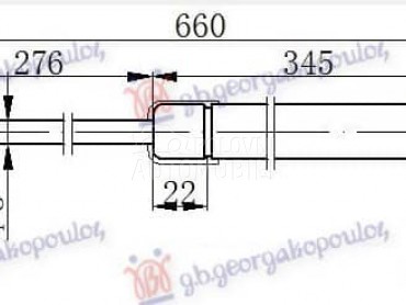 AMORTIZER GEPEK VRATA... za Škoda Octavia od 2013. do 2017. god.