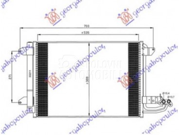 HLADNJAK KLIME... za Volkswagen Golf 5 od 2007. do 2009. god.