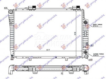 HLADNJAK MOTORA ZA SVE... za Mercedes Benz CLK Klasa od 1997. do 2002. god.