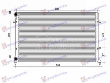 HLADNJAK MOTORA... za Volkswagen Caddy od 2010. do 2015. god.