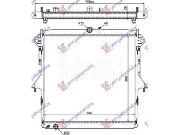 HLADNJAK MOTORA 2.5 BENZIN za Ford Ranger od 2012. do 2015. god.