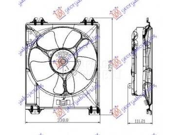 VENTILATOR KOMPLET (1.9JTD... za Suzuki SX4 od 2007. do 2013. god.
