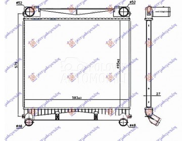 HLADNJAK INTERKULERA 3.6... za Land Rover Range Rover od 2002. do 2012. god.
