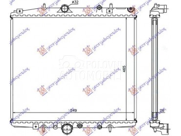 HLADNJAK MOTORA 2.0i... za Citroen Jumpy od 2007. do 2016. god.