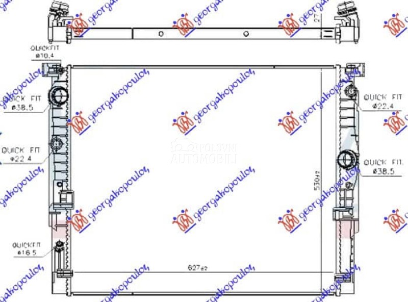 HLADNJAK MOTORA 3.0 BENZIN...