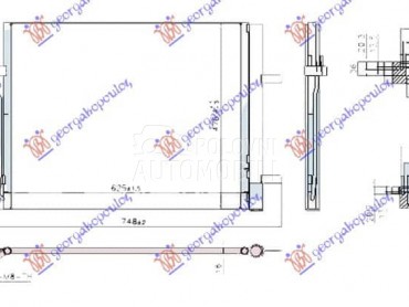 HLADNJAK KLIME 2.5i 16V... za Ford C-Max od 2014. do 2019. god.