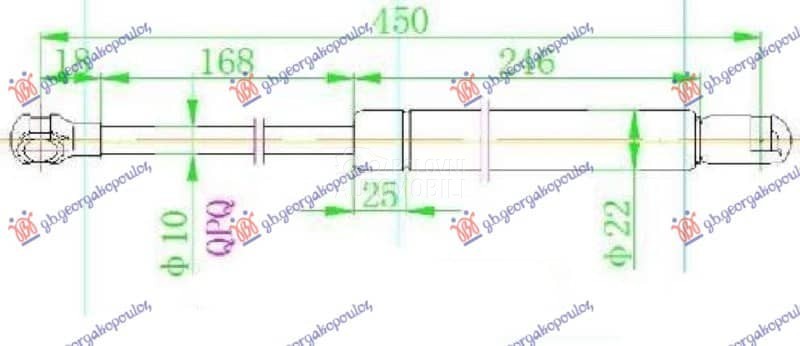AMORTIZER GEPEK VRATA 535...