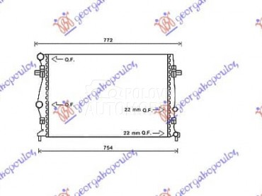 HLADNJAK MOTORA 1.2 TSi BENZIN za Audi A3 od 2016. do 2020. god.