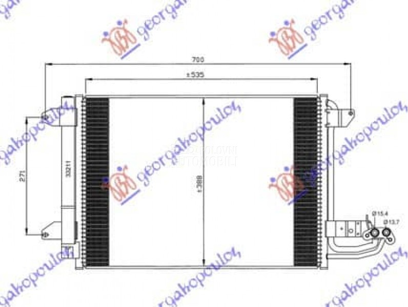 HLADNJAK KLIME BENZIN/DIZEL