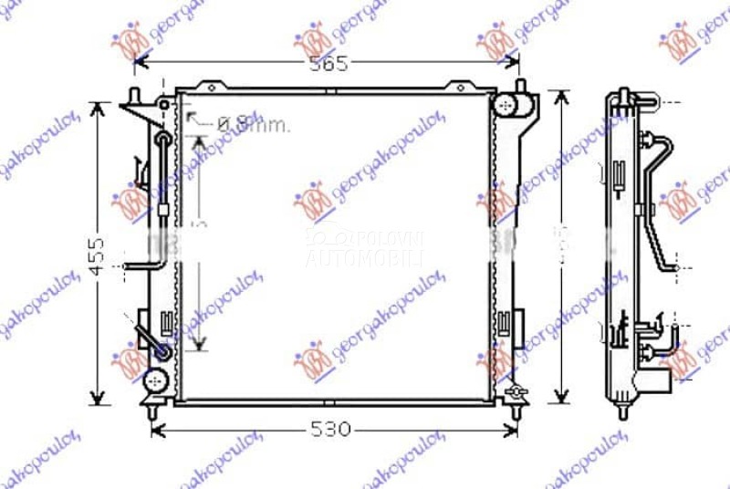 HLADNJAK MOTORA 1.6 CRDi DIZEL