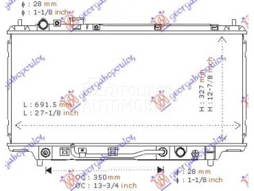 HLADNJAK MOTORA 1.3/1.5... za Mazda 323 od 1997. do 1998. god.
