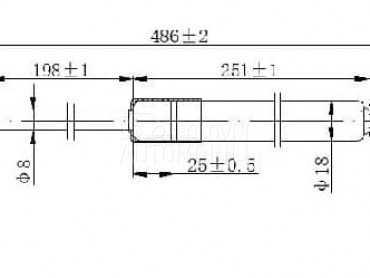 AMORTIZER GEPEK VRATA... za Kia Rio od 2011. do 2014. god.