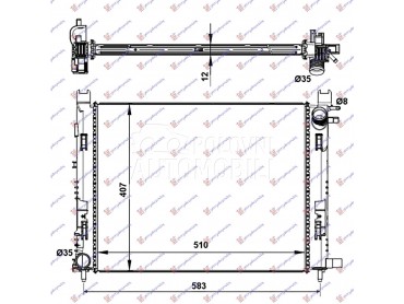 HLADNJAK MOTORA... za Dacia Duster od 2017. do 2022. god.