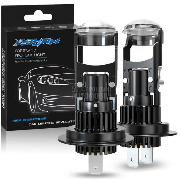 H7 Led sijalice sa sočivom/projektorom 1 na 1