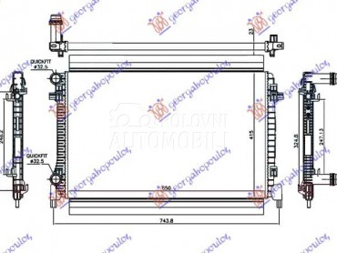 HLADNJAK MOTORA 1.6i 16V... za Škoda Octavia od 2017. do 2020. god.