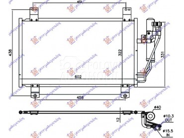 HLADNJAK KLIME 2.0i BENZIN za Mazda 5 od 2015. do 2019. god.
