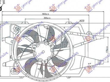 VENTILATOR KOMPLET za Ford Focus od 1998. do 2004. god.