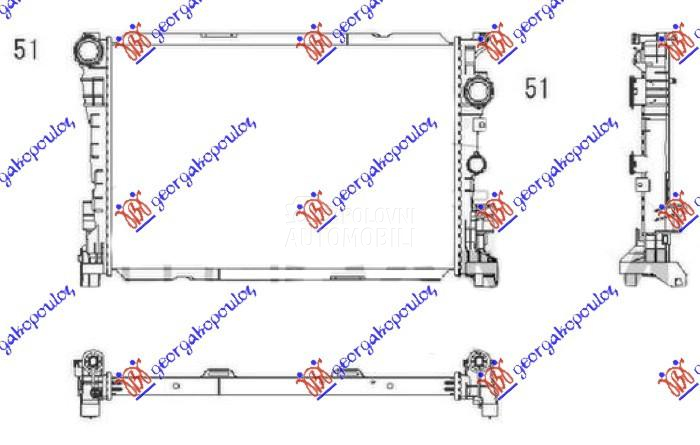 HLADNJAK MOTORA 6.2 AMG BENZIN