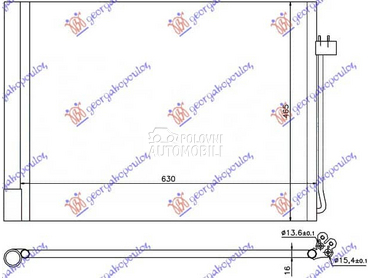 HLADNJAK KLIME BENZIN/DIZEL za BMW X5 od 2007. do 2010. god.