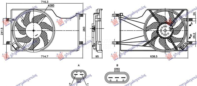 VENTILATOR KOMPLET 1.3 DIZEL -