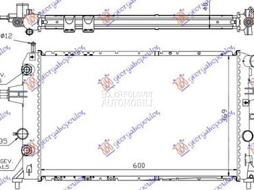 HLADNJAK MOTORA za Opel Astra G od 1998. do 2004. god.