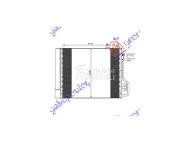 HLADNJAK KLIME BENZIN/DIZEL za Smart ForTwo od 2012. do 2014. god.